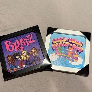 Bratz and Care Bears Framed Art Set
